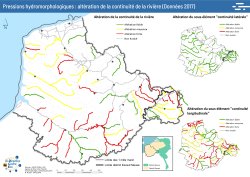 Pressions hydromorphologiques : altération de la continuité de la rivière (Données 2017) {PDF}